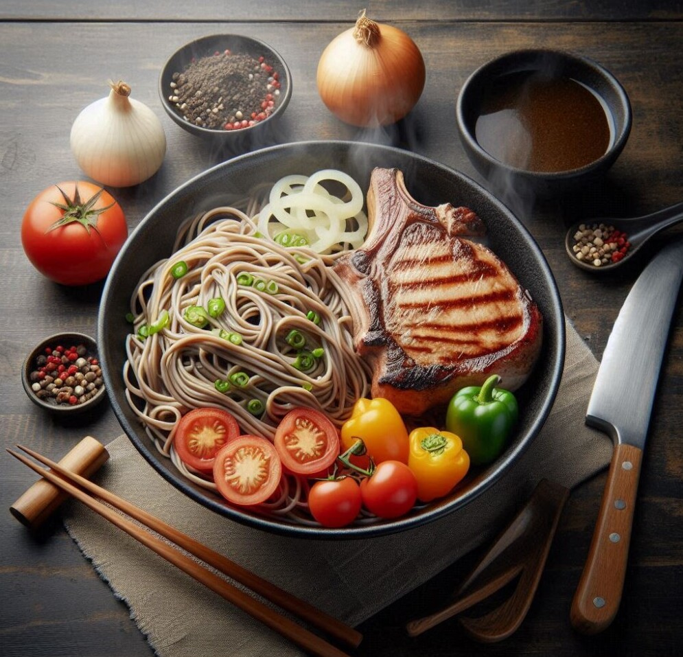 Pork and noodles